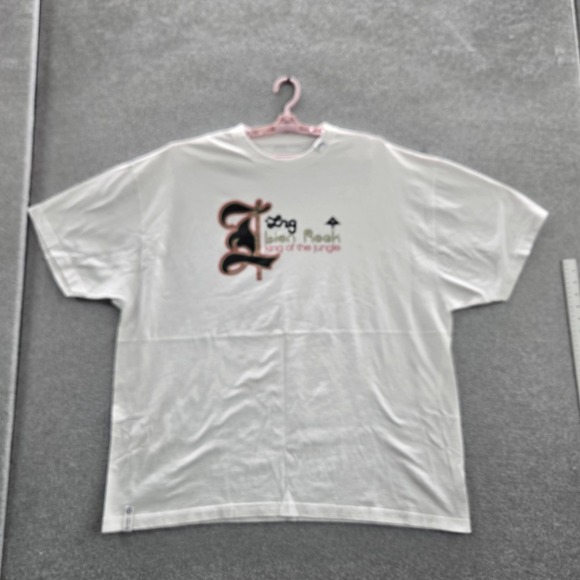 LRG Shirt 3XL White Graphic Print Lion Rock Logo Short Sleeve - Picture 1 of 7